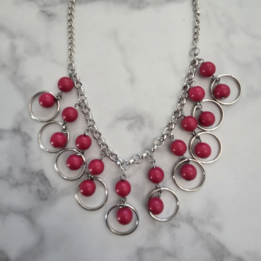 Paparazzi Red Bead Necklace & Earring Set NWT - Picture 4 of 13
